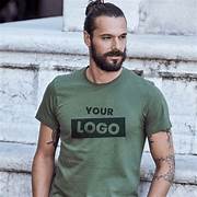 Men’s Olive Green Custom Logo T-Shirt