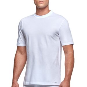 Men’s Classic White Crew Neck Cotton T-Shirt